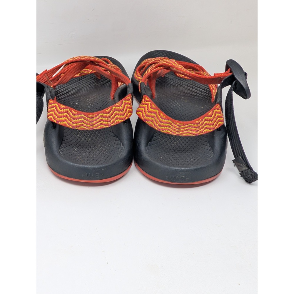 Chaco ZX/2 Strappy Hiking Sandals Womens 8 Multicolor Zig Zag Vibram Toe Loop - Picture 8 of 8